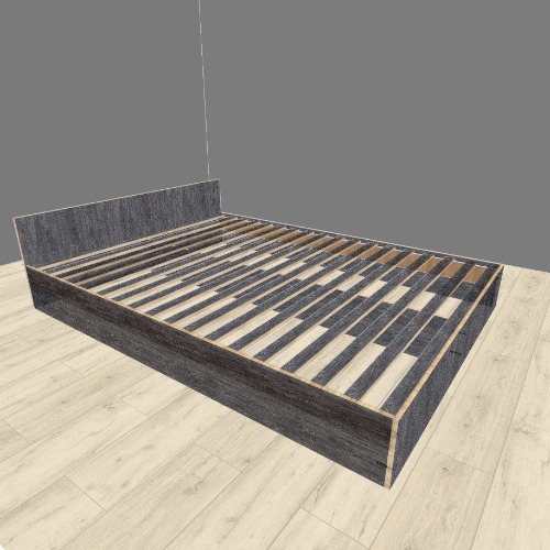 Кровать Free 3D furniture designs and blueprints from Flatma Community