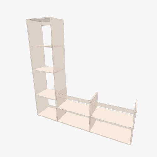 Кухня Бесплатные 3D-проекты мебели и чертежи от сообщества Flatma