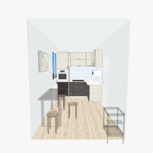 кухня Бесплатные 3D-проекты мебели и чертежи от сообщества Flatma