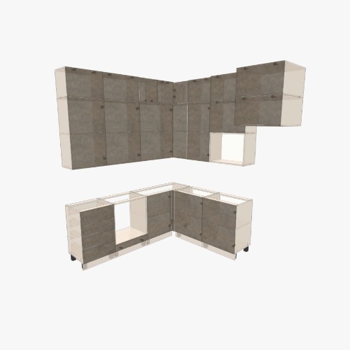 Кухня Free 3D furniture designs and blueprints from Flatma Community