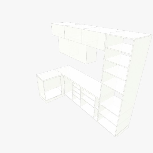 Кухня 2750х2400х1290 Free 3D furniture designs and blueprints from Flatma Community