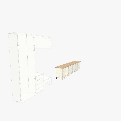 Кухня №2 Free 3D furniture designs and blueprints from Flatma Community
