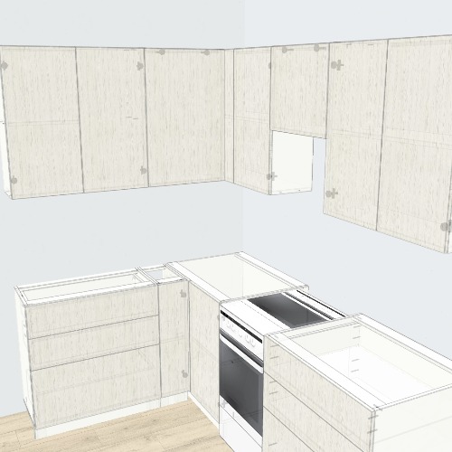 Кухня в хрущевку Free 3D furniture designs and blueprints from Flatma Community