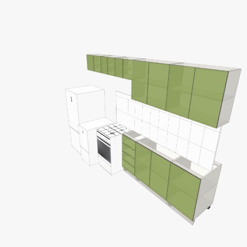 кухня Вариант 1 Free 3D furniture designs and blueprints from Flatma Community