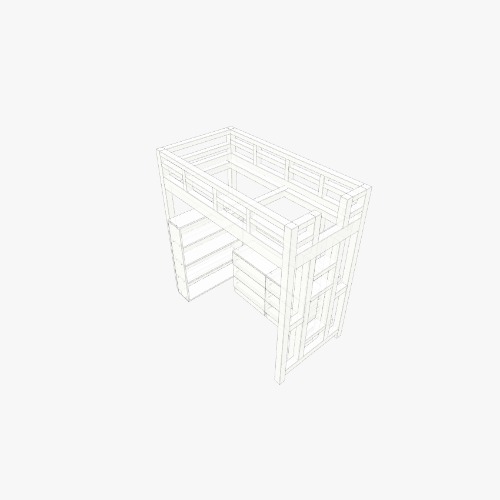 Loft Bed Free 3D furniture designs and blueprints from Flatma Community