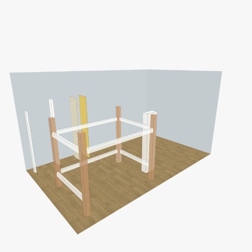 Loft Bed blueprints Бесплатные 3D-проекты мебели и чертежи от сообщества Flatma