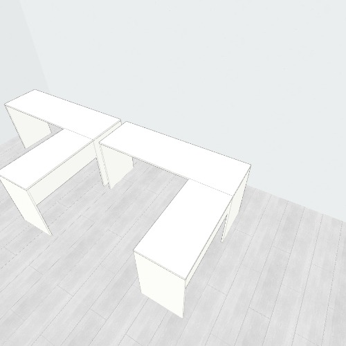 Mesa em L Free 3D furniture designs and blueprints from Flatma Community