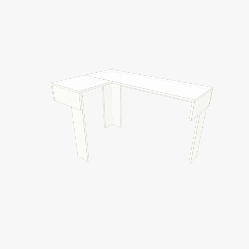 Mesa L Бесплатные 3D-проекты мебели и чертежи от сообщества Flatma