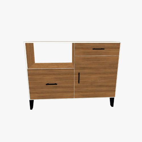 Mesa para caféteras y microondas
