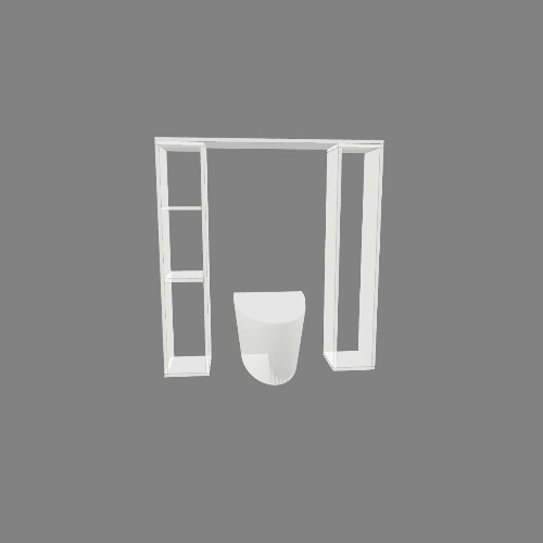 Meuble WC 97x104x22