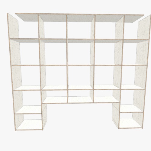 Mi Biblioteca Free 3D furniture designs and blueprints from Flatma Community