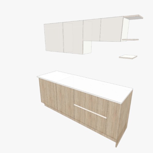 MODELO COCINA 1 Free 3D furniture designs and blueprints from Flatma Community