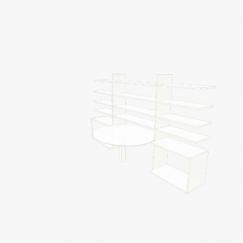 Modern Shelving opening for table Free 3D furniture designs and blueprints from Flatma Community