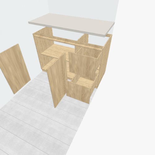 Mueble bajo de cocina de 1.30 Free 3D furniture designs and blueprints from Flatma Community