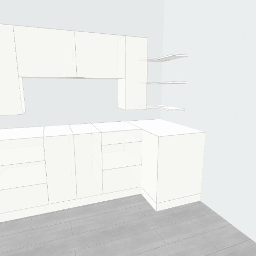 mueble cocina Бесплатные 3D-проекты мебели и чертежи от сообщества Flatma
