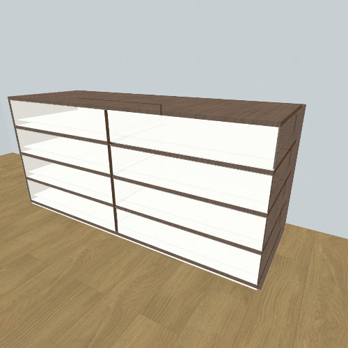 Mueble de papelitos