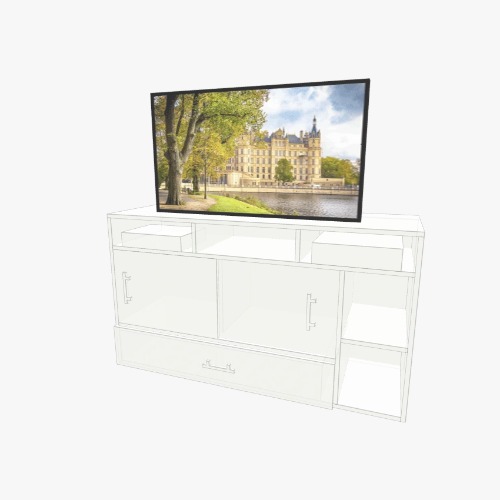 Mueble de TV Бесплатные 3D-проекты мебели и чертежи от сообщества Flatma