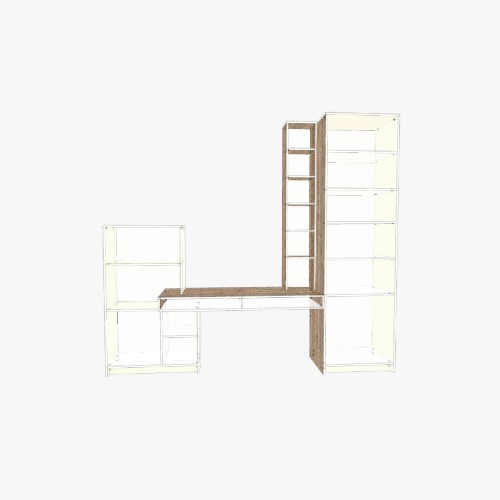 письменный стол с шкафом Free 3D furniture designs and blueprints from Flatma Community