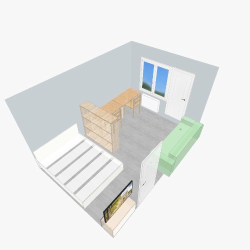 Планировка комнаты в однушке Бесплатные 3D-проекты мебели и чертежи от сообщества Flatma