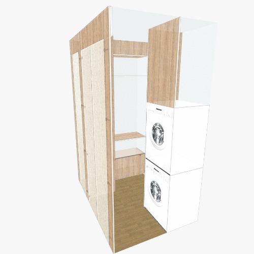 Прихожая - гардеробная Free 3D furniture designs and blueprints from Flatma Community