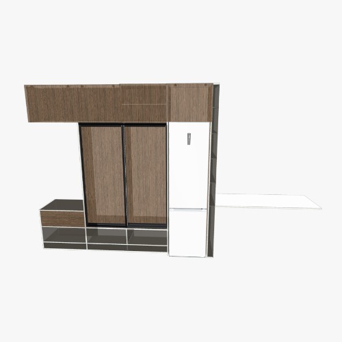 Прихожая/рабочий стол Free 3D furniture designs and blueprints from Flatma Community