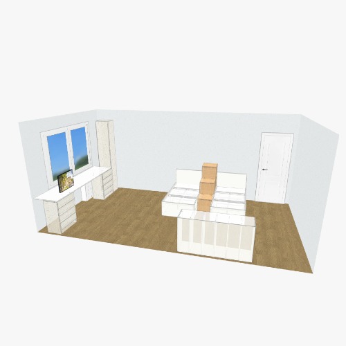 Рабочая зона + детская Free 3D Furniture Projects and Blueprints from the Flatma Community