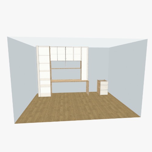 рабочий стол в детскую Free 3D Furniture Projects and Blueprints from the Flatma Community