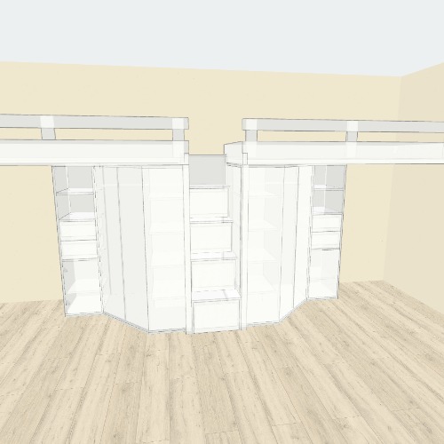 сдвоенная кровать Free 3D furniture designs and blueprints from Flatma Community