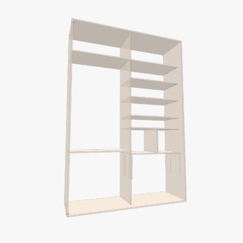 Шкаф подвесной. 2 двериL Free 3D furniture designs and blueprints from Flatma Community