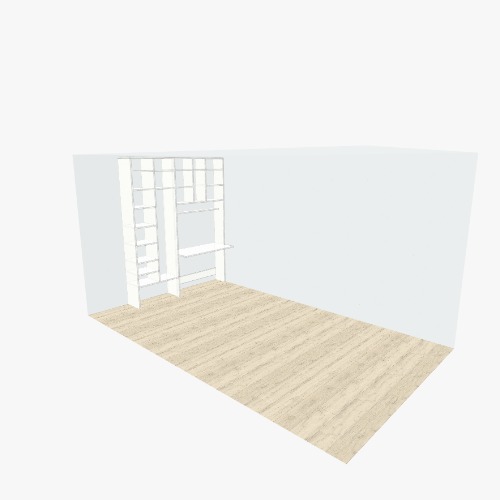 Шкаф со встроенным столом Free 3D furniture designs and blueprints from Flatma Community