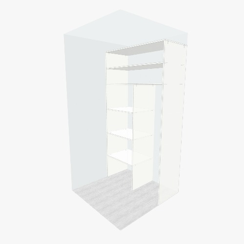 Шкаф в кладовку Free 3D furniture designs and blueprints from Flatma Community