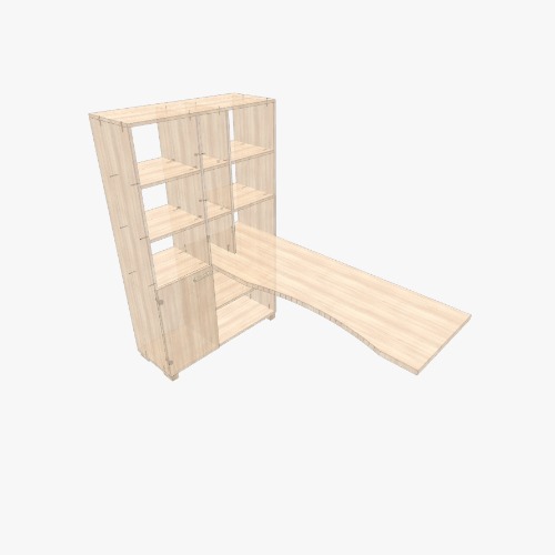 Шкаф-стол Дикаприо Free 3D furniture designs and blueprints from Flatma Community