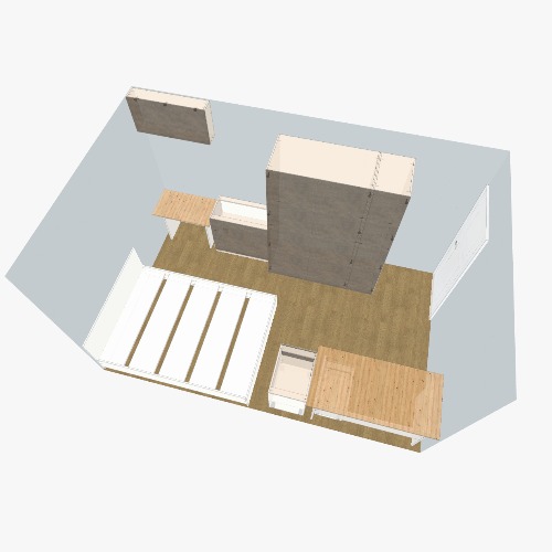 спальня Free 3D furniture designs and blueprints from Flatma Community
