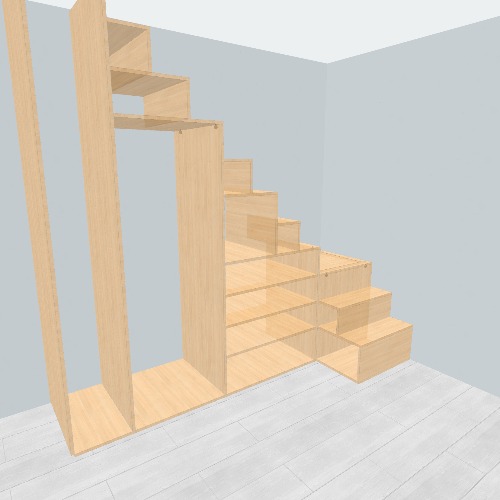 Stairs & cabinet