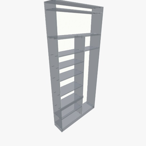 Стеллаж на балкон Free 3D furniture designs and blueprints from Flatma Community