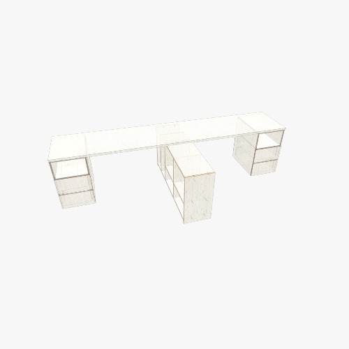 Стол офисный на 2 сотрудника Free 3D furniture designs and blueprints from Flatma Community