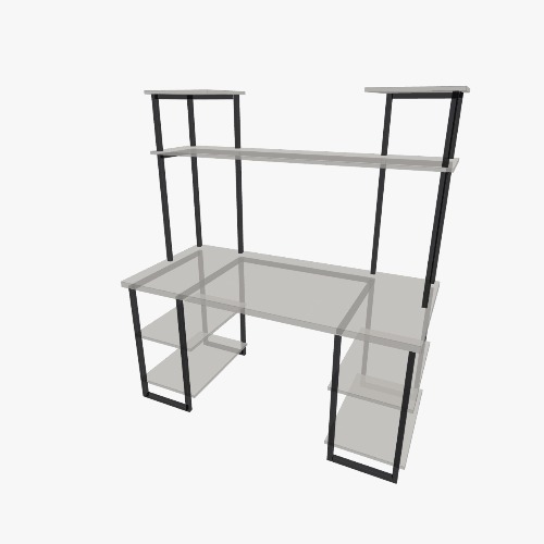 Стол письменный с полками Free 3D furniture designs and blueprints from Flatma Community
