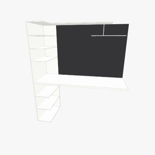 Стол ПК ReOzko Free 3D furniture designs and blueprints from Flatma Community