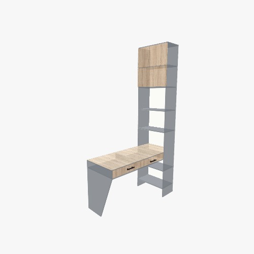 Стол + стеллаж 1 Free 3D furniture designs and blueprints from Flatma Community