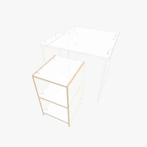 Стол + тумба Free 3D furniture designs and blueprints from Flatma Community