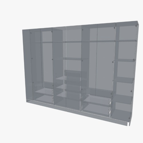Three door wardrobe