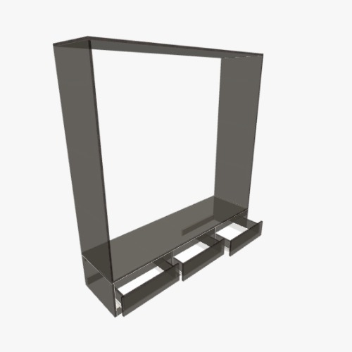 Three door wardrobe