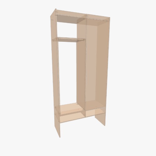 Two door wardrobe