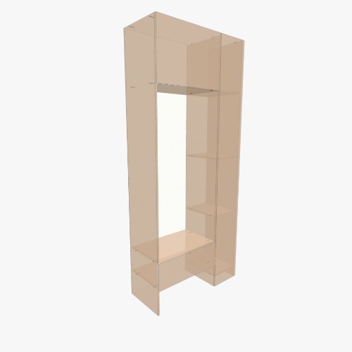 Two door wardrobe Бесплатные 3D-проекты мебели и чертежи от сообщества Flatma