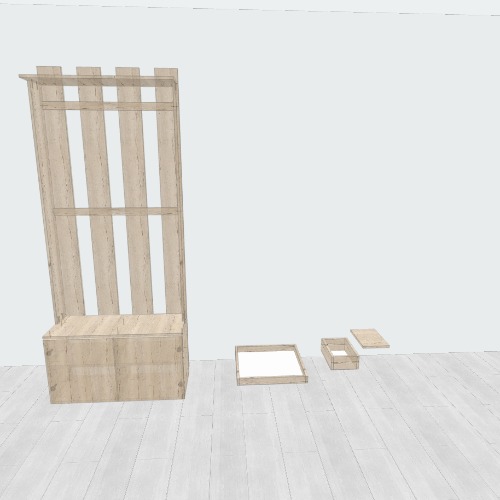 вешалка Free 3D furniture designs and blueprints from Flatma Community