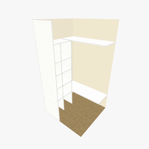 Встроенный шкаф/гардероб в прихожую Free 3D furniture designs and blueprints from Flatma Community