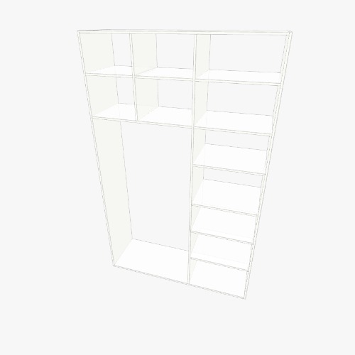 Wardrobe built in Бесплатные 3D-проекты мебели и чертежи от сообщества Flatma